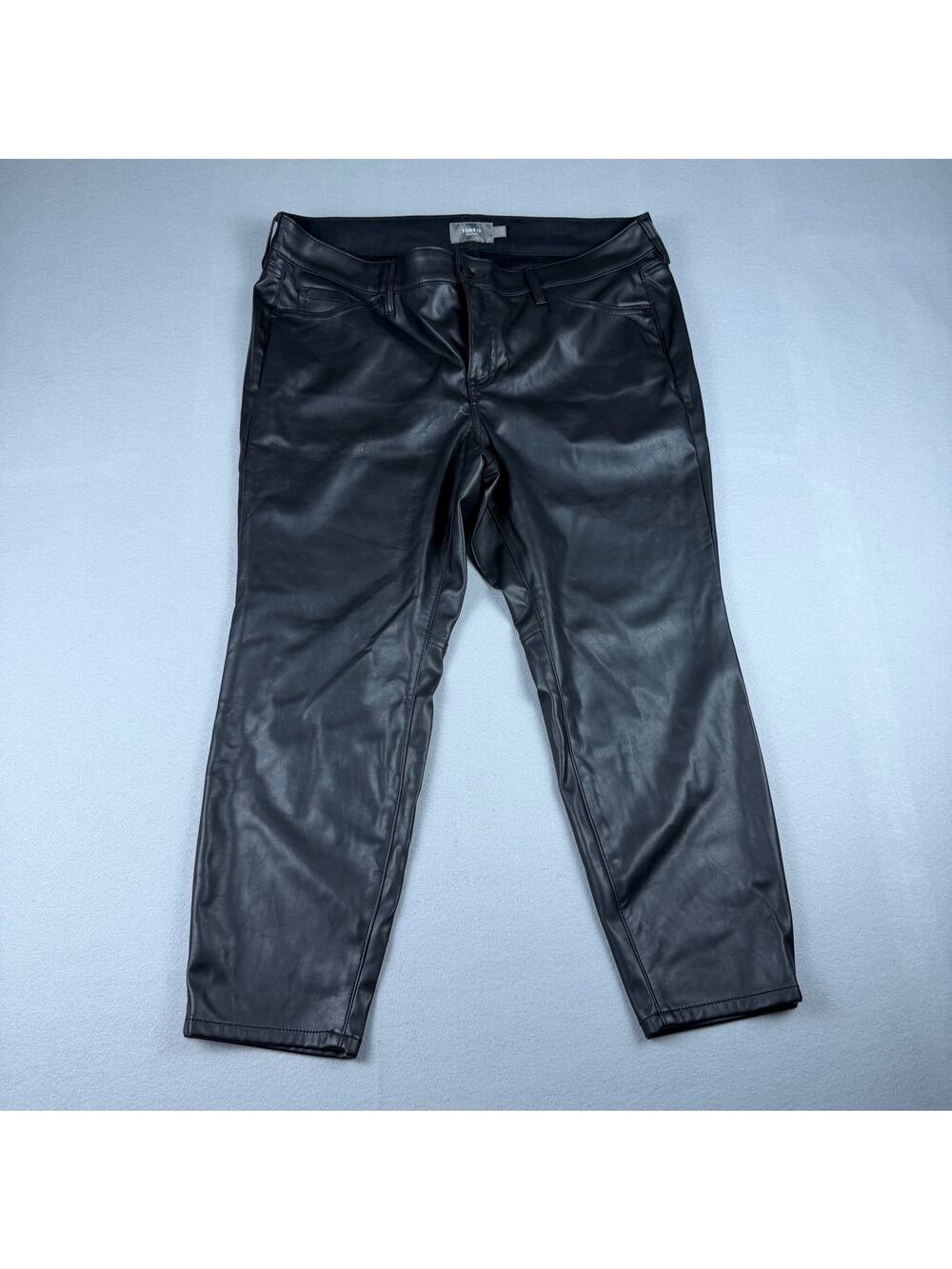 Torrid Faux Leather Moto Leggings Pants Size 18